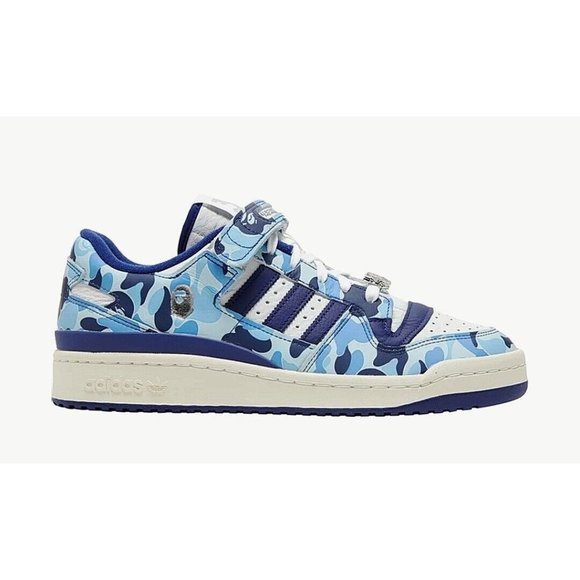Adidas Bape x Forum Low 84 '30th Anniversary- Blue' Sneakers ID4772